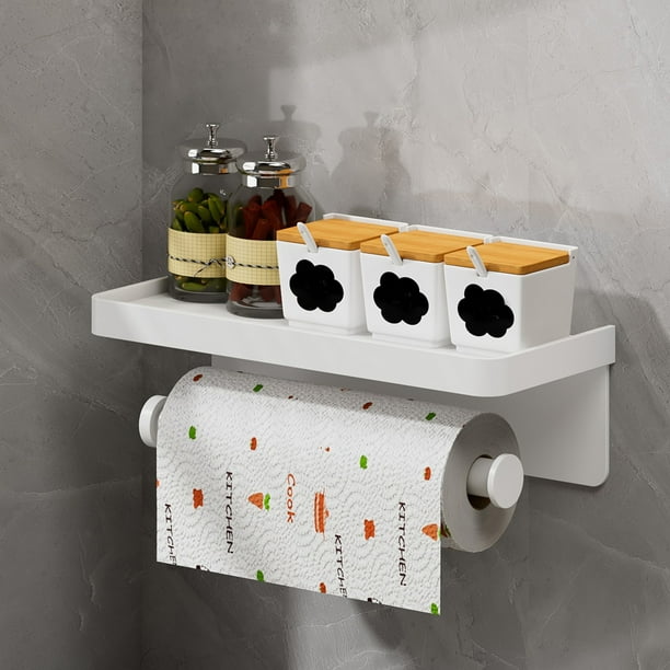 Paper Towel Holder Wall Mount for Kitchen, SelfAdhesive Paper Towel