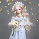 thumbnail image 4 of BJD SD muñeca 1/6 BJD muñeca larga muñeca de hadas doradas cabellero BJD muñeca peluca con conjunto completo ropa peluca maquillaje, Hugo vestido de cara de maquillaje de muñeca bjd, 4 of 10