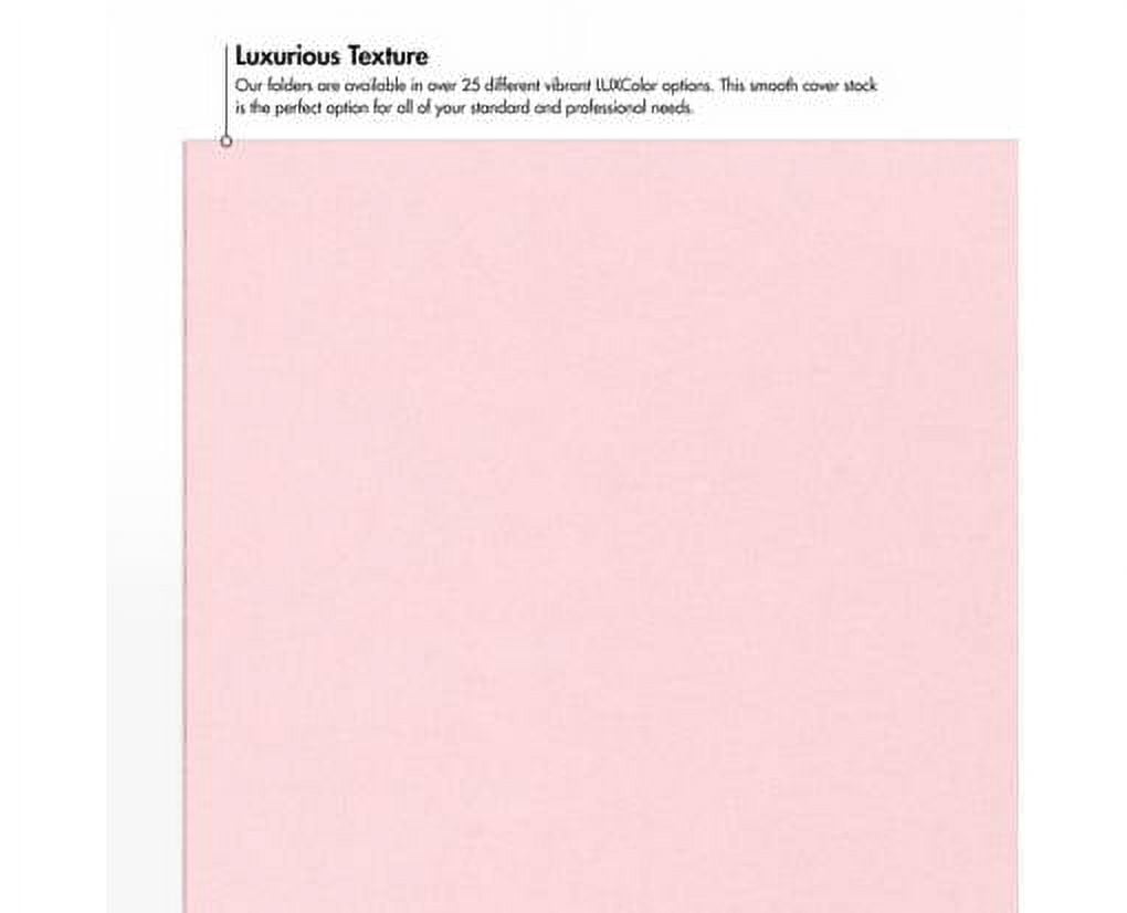 LUXPaper 9 x 12 Presentation Folder, Candy Pink, 100/Pack