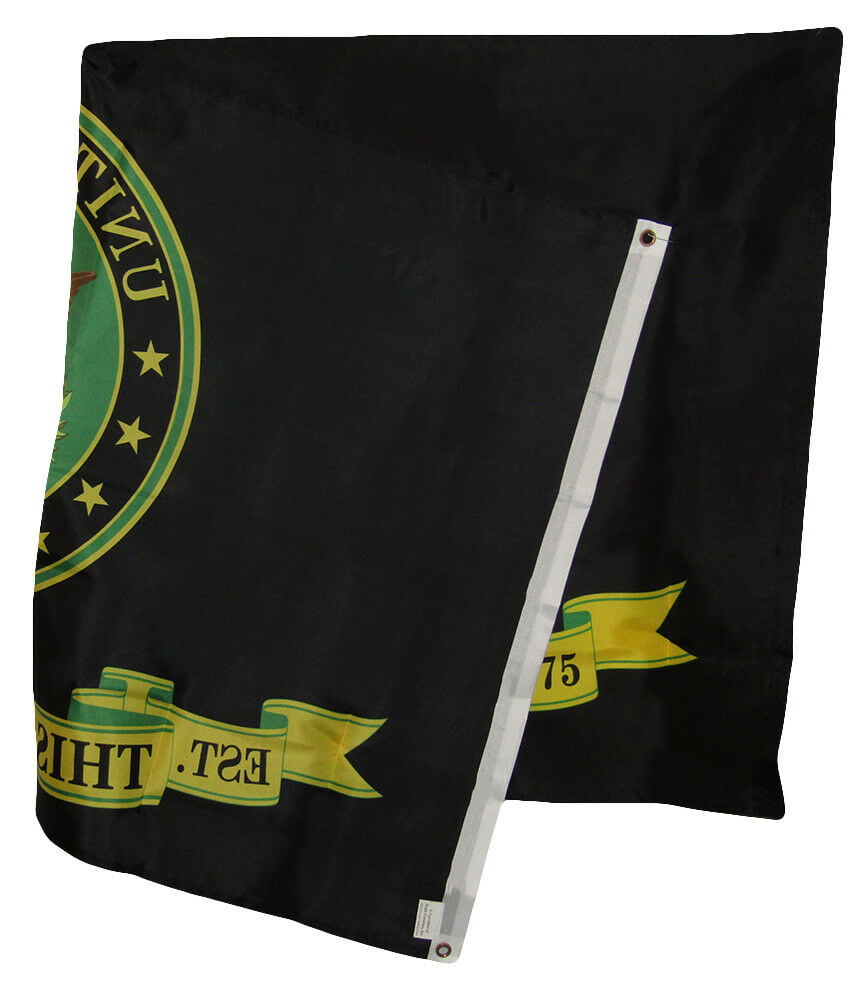 3x5 U.S Army Flag This We'll Defend Black Symbol II 150D Poly Grommets Licensed 