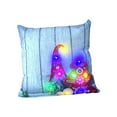 thumbnail image 3 of Christmas Lighted Throw Pillow Covers Christmas LED Pillows 2 Modes Switching Printed Sofa Pillows Cushions Pillowcases Comfortable & Breathable Pillow Covers 18x18", 3 of 7