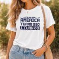 thumbnail image 4 of Jollimate America Turns 250 I Turn 80 Shirt, 1946 Patriotic 80th Birthday Gift Tee, 4 of 5