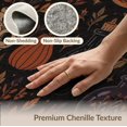 thumbnail image 6 of ODIKA 6'x9' Washable Area Rug Midnight Black Mystical Motifs Decorative Design Enchanting Floral and Celestial for Queen Size Bedroom, Under Bed, Master Suite, Easy Care, Non-Shedding, 6 of 7