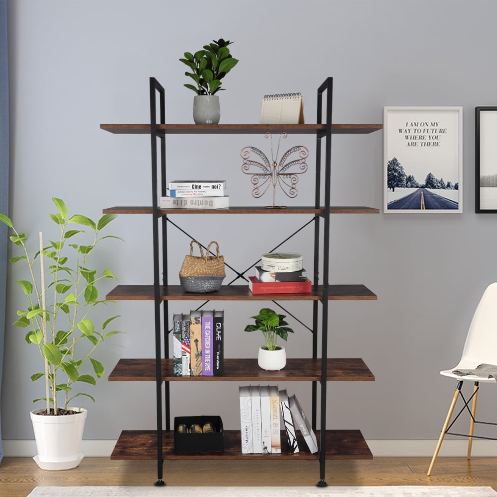 Veryke Bookshelf Storage Shelves, Shelving Storage Unit Rack, 5Tier