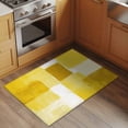 thumbnail image 4 of Yellow Geometric Entryway Rug 2x3 Area Rug Washable Indoor Doormat Small Bathroom Rugs Non-Slip Low Pile Accent Throw Rugs Watercolor Ombre Modern Abstract Art Floor Carpet for Kitchen Bedroom, 4 of 8