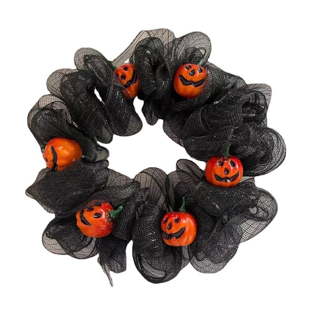 Guirnalda Colgante De Halloween Guirnalda De Red De Calabaza Decoraciones De Puerta De Halloween Para Interior O Exterior matsuzay HA037411-00