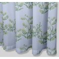 thumbnail image 2 of S4Sassy Blue Mimosa Pudica Leaves Waterproof Bathroom Shower Curtain With Roller Rings Hook-60 x 75 Inch, 2 of 6
