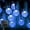 Blue, variant on GooingTop White Solar String Lights Outdoor Waterproof,26FT 50 LED Crystal Bubble Patio Lights Backyard Lights for Outdoor Tree Pathway Patio Wedding Home Decor