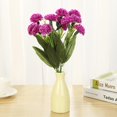 thumbnail image 3 of Pretty Fake Flowers Seda Clavel Flores artificiales Shooting Props Decoración para el hogar, 3 of 7
