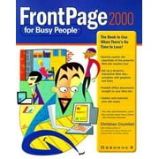 Angle View: FrontPage 2000 for Busy People [Paperback - Used]