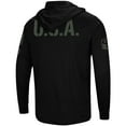 thumbnail image 3 of Men's Colosseum Black Virginia Cavaliers OHT Military Appreciation Hoodie Long Sleeve T-Shirt, 3 of 4