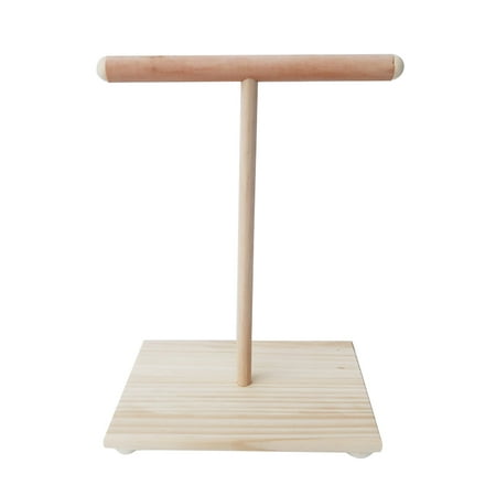 Wooden Parrot Perch for T Stand Bird Training Paw Grinding Pet Cockatiel Cage Nest for Play Platform