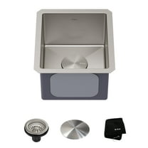 KRAUS Standart Pro 13" Undermount Single Bowl 16 Gauge Stainless Steel Bar Kitchen Sink