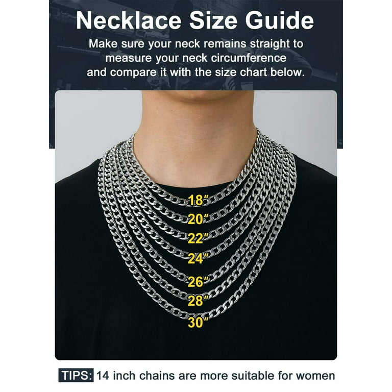 20 Inch Chain 22 Length Necklace Length 20 Inch Necklace On Man