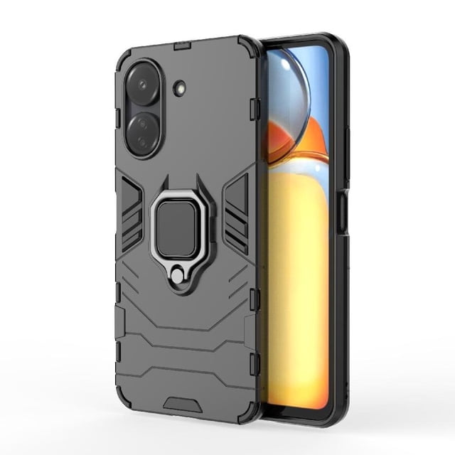 Funda para Xiaomi Redmi 13C 4G con Soporte Anillo Giratorio 360° y Protección Resistente a Golpes y Caídas