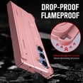 thumbnail image 7 of Dteck for Samsung Galaxy Z Fold 6 Pen Holder Case 2024,Foldable Screen Protective Case with Hinge Protection Heavy Duty Shockproof Dropproof Z Fold 6 Phone Case with Stand Stylus, Pink, 7 of 7