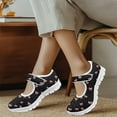 thumbnail image 4 of Psesaysky Women's Bow Printed Casual Shoes Lightweight Comfortable Black Walking Shoes Fashion Printed Shoes for Valentine's Day Gift for Wife Girlfriend, 4 of 7