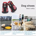 thumbnail image 2 of Greeniant Zapatos para mascotas Botas deportivas para interiores Malla Transpirable Clásico Algodón Cremallera Calzado para mascotas Ropa para mascotas rojo cuatro Greeniant PT000055-04B, 2 of 6