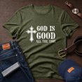 thumbnail image 3 of Jollimate God Is Good All The Time T-Shirt, Christian Faith Cross Graphic Tee, Men's Shirt, 3 of 6
