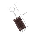 thumbnail image 2 of unbranded 4Ud Llavero Creativo De Chocolate Para Accesorios De Y En Color Café, 2 of 6