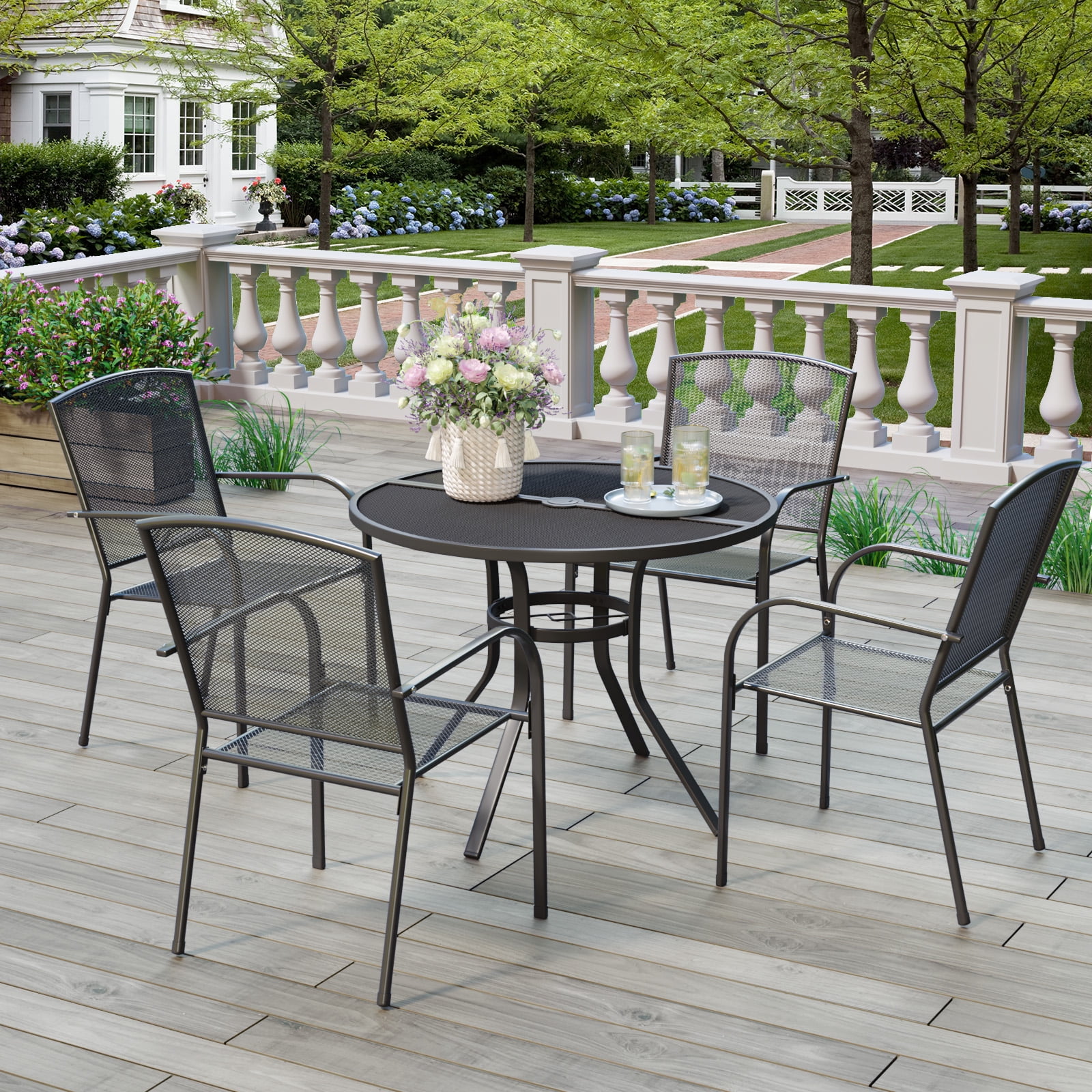 Outdoor Table And Chairs Pieces Garden Dining Set, Outdoor Patio