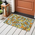 thumbnail image 4 of Orange Lemons Entryway Rug 2'x3'&nbsp; Non Slip Front Door Mats, Summer Botanical Checkered Farmhouse Entrance Rugs Indoor Outdoor Carpet, Washable Floor Mats Small Area Rug for Bedroom Kitchen, 4 of 8