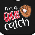 thumbnail image 4 of Inktastic I'm a Great Catch Baseball Glove Boys or Girls Baby Bib, 4 of 4