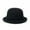 Black, variant on Women's Plain Felt Bucket Bowler Hat Winter Warm Wool Rolled Brim Cloche Church Hat Dressy French Beret Fisherman Cap Army Green One Size