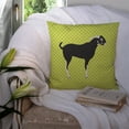 thumbnail image 3 of Carolines Treasures Black Bengal Goat Green Fabric Decorative Pillow 14Hx14W multicolor, 3 of 4
