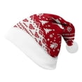thumbnail image 4 of LIZUOJUN Under $5 Plush Santa Hat For Adults Festive Decoration Snug Fit Holiday Outfit Party Season Gift For Women Soft Knit Cozy Warmth Breathable Knit Lightweight Design, M, 4 of 4