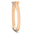 thumbnail image 3 of Pompeii 1/10Ct Bar Diamond Ring 10K Rose Gold Women's Stackable Wedding Band (H/I,I1), 3 of 4