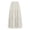 White., variant on HBGVBA Women's Maxi Skirts,Ruffle Pleated Skirts,Solid Color Elastic Waist 3 Tier Skirt Linen with Pockets Long Skirts