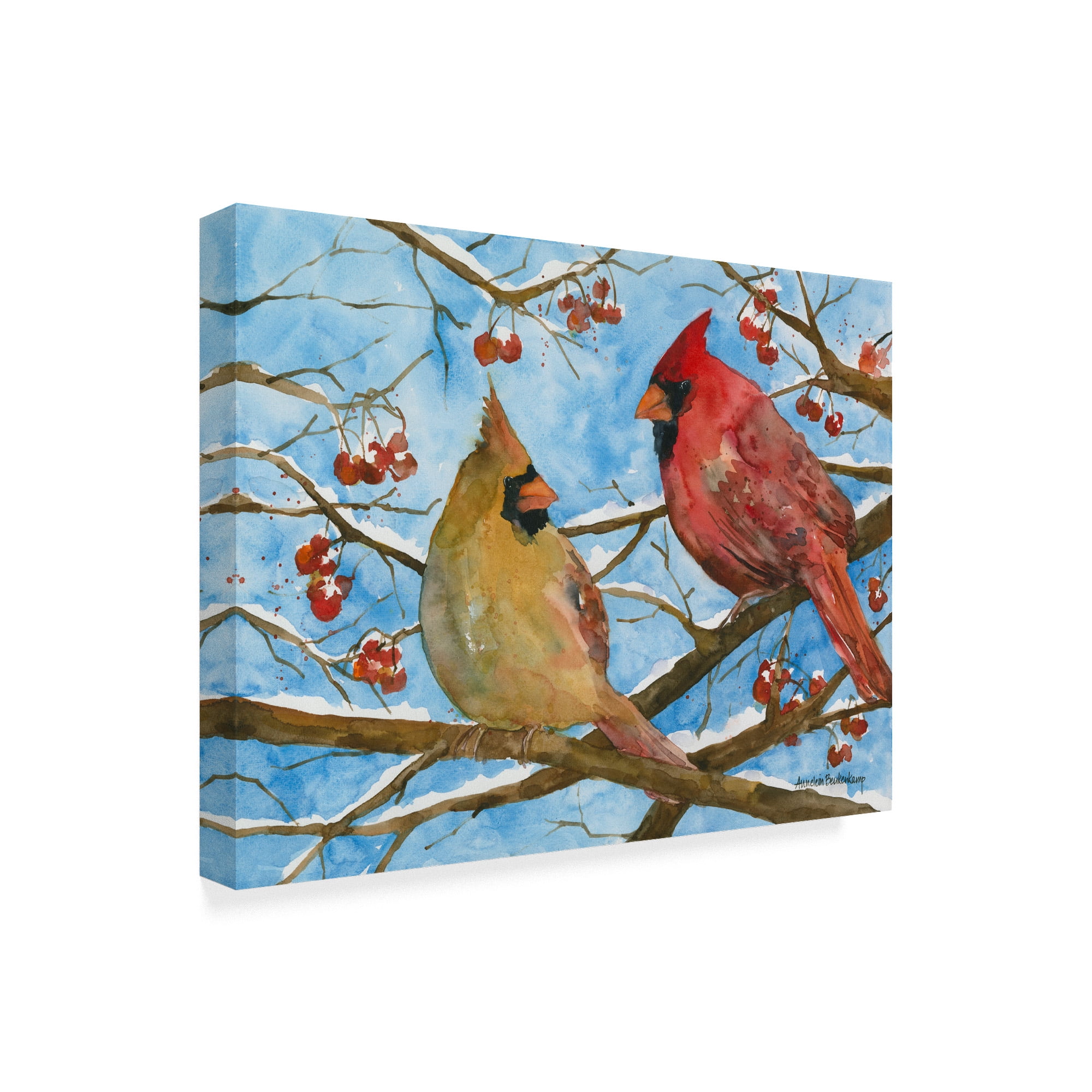 Trademark Fine Art 'Winter Warmth' Canvas Art by Annelein Beukenkamp