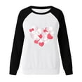 thumbnail image 4 of FASHOFT Crewneck Valentine Day Sweatshirt for Women Love Heart Graphic Shirts Valentine's Day Gift for Her Oversized Hoodies Black L, 4 of 4