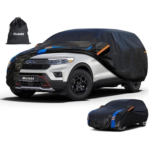 Molebt Custom Fit Car Cover for Ford Explorer (1991-2026), Waterproof All-Weather Outdoor Protection, UV/Snow/Dust Protection