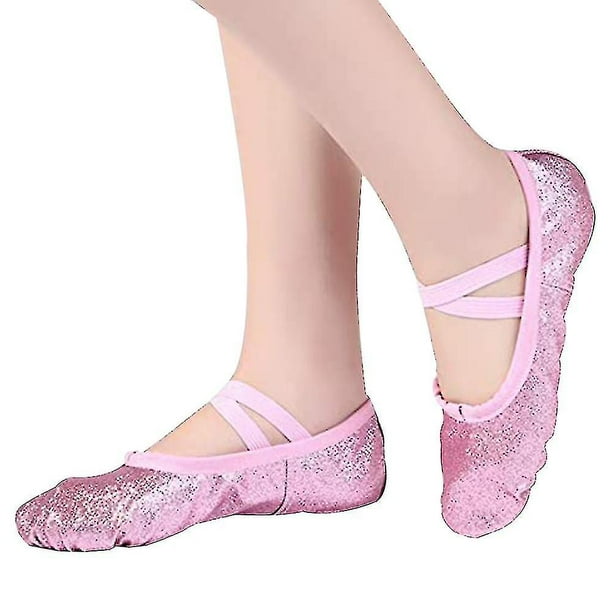 Ballet Pointe Shoes Girls Women Ribbon Ballerina Shoes With Toe