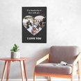 thumbnail image 6 of Custom Canvas Prints Black Vintage Heart Valentine Day Personalized Photo Image Collage DIY Framed Kit Wall Art Picture Room Decor 16x20 inch, 6 of 7
