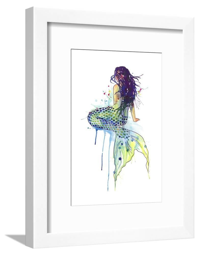 Mermaid, Framed Art Print Wall Art by Sam Nagel Sold by
