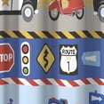 thumbnail image 4 of Trains and Trucks Yellow, Polyester Shower Curtain, Dream Factory, 70"x72", 1 Each, 4 of 5