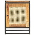 thumbnail image 5 of vidaXL Bedside Cabinet 15.7"x11.8"x19.7" Rough Mango Wood and Natural Cane, 5 of 11