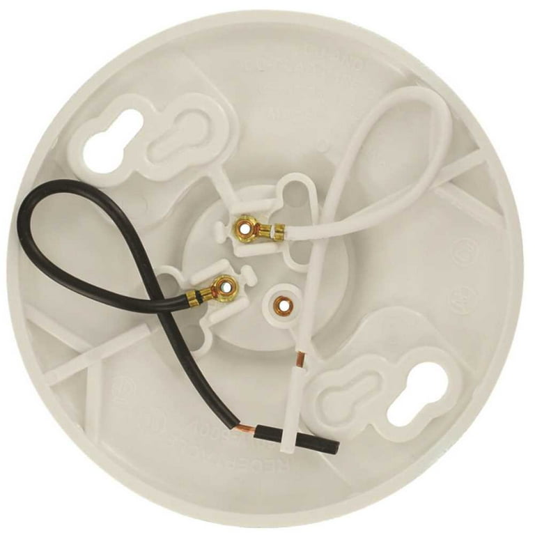 Leviton 8829-CW2 One-Piece Urea Outlet Box Mount, Incandescent  