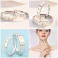 thumbnail image 2 of 2 anillos de promesa para pareja, anillos creativos de luna y estrella, anillos ajustables para los dedos., 2 of 4
