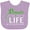 Lavender, variant on Inktastic Donate Life-be an Organ Donor Boys or Girls Baby Bib