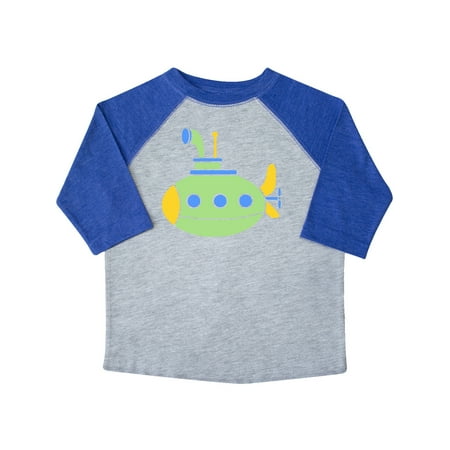 

Inktastic Cute Green Submarine Gift Toddler Boy or Toddler Girl T-Shirt
