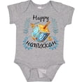 thumbnail image 3 of Inktastic Happy Hanukkah Dreidel and Laurels Boys or Girls Baby Bodysuit, 3 of 5