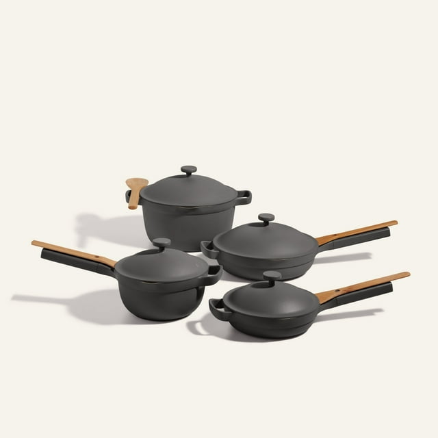 Our Place Cookware Set (13 piece) A 13-piece ceramic nonstick cookware set Char