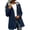 Navy, variant on Long Length Rain Jackets for Women Midweight Built-In Lining Full Zip Trench Coats with Hood Outdoor Hiking Windbreaker Orange S
