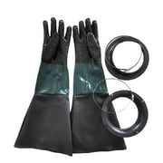 Professional Sandblasting Gloves Industry Work Gloves Sandblast Cabinet Gloves for L