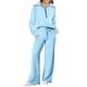 thumbnail image 1 of Conjunto deportivo Prolriy para mujer, conjunto de dos piezas, sudadera extragrande con cremallera de un cuarto y pantalón deportivo de pierna ancha, conjunto de otoño, chándal, conjuntos deportivos, 1 of 7