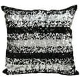 thumbnail image 2 of Michael Amini Pillow Black Silver Sequin Stripes Pillow, 2 of 2